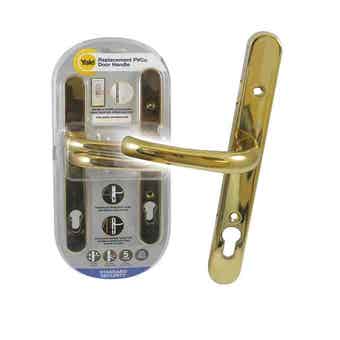 YALE UPVC Lever Door Furniture - Retro (Brass)