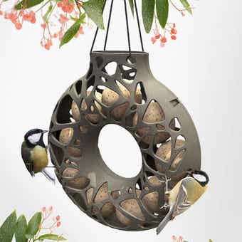 Yara Bird Feeder Recycled Grey With Rope
