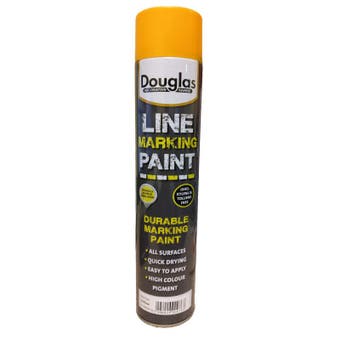 Douglas Yellow Line Marking Spray Paint - 750ml