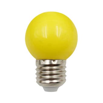 Tezla 1w Yellow LED Plastic Globe ES Party Lightbulb