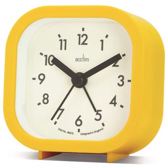 Acctim Alarm Clock - Daisy Yellow