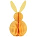 Yellow Honeycomb Rabbit - 11x20x11cm Eco-Friendly PaperCardboard Decorative Figurine for Home Decor