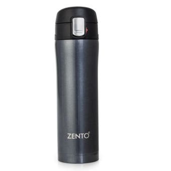 Push Button Vacuum Tumbler Metallic Slate - 450ml