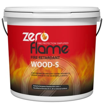 Zeroflame Wood-S 12.5kg Intumescent Fire Retardant Coating for Internal Timber and Wood Surfaces