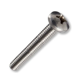 Zinc-Plated Pan Machine Screws M4 X 25mm - 10 Pack