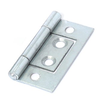 Zinc Plated Flush Hinge 1 1/2" - Pack of 2