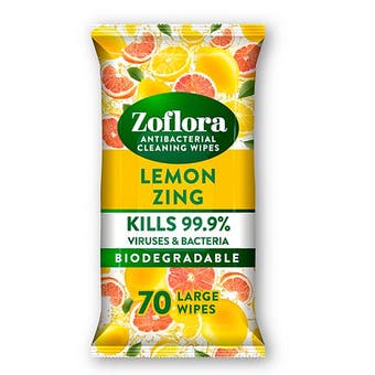Zoflora Lemon Zing Large Wipes - Pack of 70
