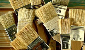 Natural Bristle or Synthetic Paint Brush